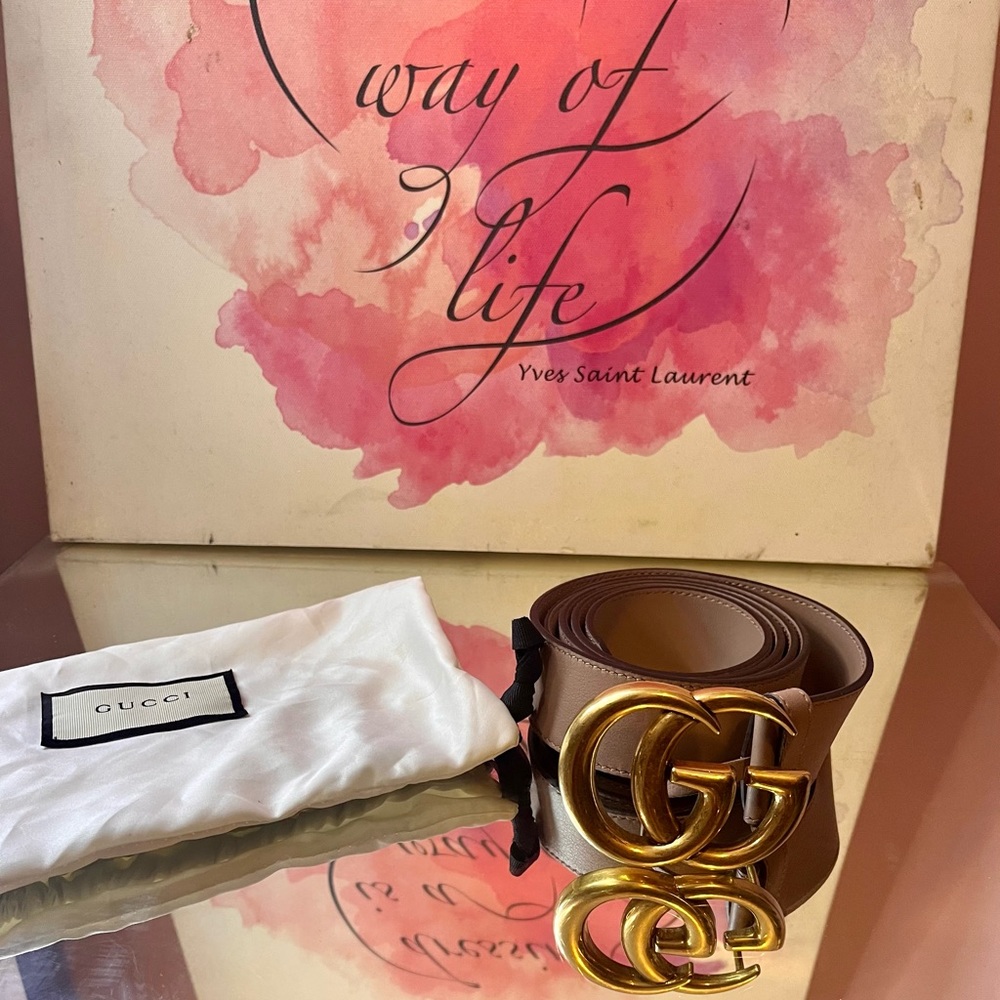 Gucci Dusty Pink Belt